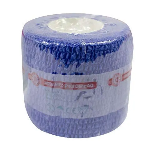Nobaheban Vliesstoffbinde Fixierbinde ver Farben + Größen von Noba Verbandmittel(blau,5,00 cm x 4,5 m,1 Stück)