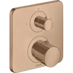 Axor Citterio M Thermostat Unterputz - Brushed Red Gold - Eleganter Unterputz-Thermostat für Badezimmerarmaturen, bietet präzise Temperaturregelung und stilvolles Design in Brushed Red Gold.