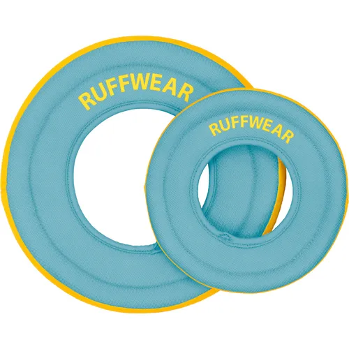 Ruffwear Hydro Plane Toy - Biolumin Blue, Ø 23 cm - Tierspielzeug für aktive Hunde, schwimmfähig und perfekt für Wasserabenteuer.