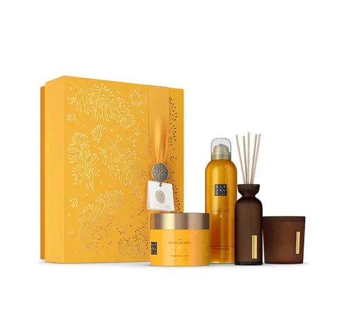 RITUALS The Ritual Of Mehr Large Gift Set - Gesichtspflege-Set mit Duschschaum, Körpercreme, Duftkerze und Mini-Duftstäbchen. Erlebe die belebende Kraft von süßer Orange und Zedernholz für Körper und Geist. Ideal als luxuriöses Geschenk!