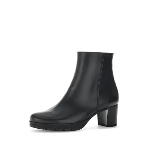 Gabor Damen Ankle Boots | Frauen Stiefeletten | Moderate Mehrweite (G) | uebergangsschuhe | uebergangsstiefel | schwarz (Micro) | 38 EU - 5 UK