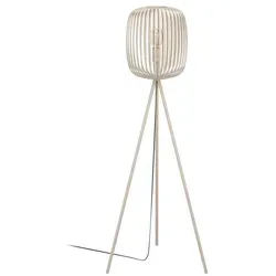 Eglo Leuchten Stehleuchte ROMAZZINA - Elegante Sandfarbe - Stilvolle Stehleuchte in Sandfarbe mit 140,5 cm Höhe, ideal für gemütliche Atmosphären. Aus hochwertigem Stahl und mit E27-Fassung, perfekt für individuelle Lichtgestaltungen.