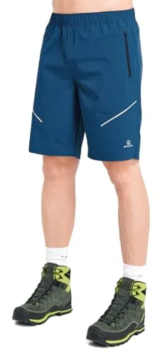 ATHL DPT. Herren Wandershorts/Kurze Funktionshose mit praktischen Taschen, kurz Pull-On Blau, Gr. 54