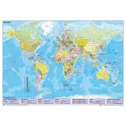 Weltkarte politisch: Umweltfreundliches Lernposter NEUE AUFLAGE - Lehrmaterial Landkarten: Umweltfreundliches Lernposter in neuer Auflage für nachhaltiges Lernen und Geografieunterricht.