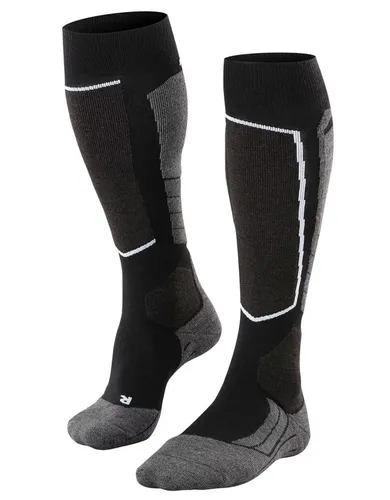 FALKE SK2 Wool Herren Kniestrümpfe - Skisocken für Freizeit-Skifahrer, mit hoher Merinowoll-Isolation und optimalem Feuchtigkeitstransport für einen komfortablen Skitag.