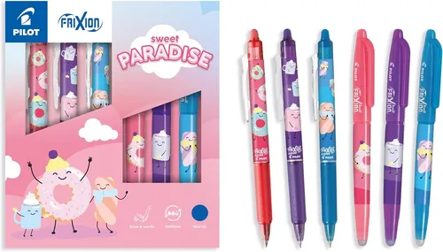 PILOT Tintenroller FRIXION BALL 07 Fancy Winter 6er Wallet von PILOT