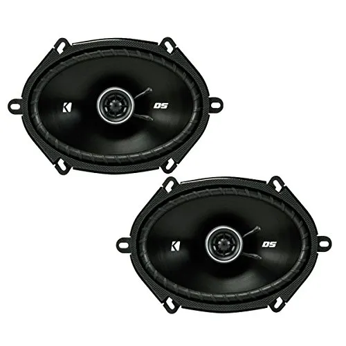 KICKER 43DSC6804 6x8 Zoll Koax-LS Schwarz - Car-HiFi-Lautsprecher mit 50 Watt RMS, kraftvollem Klang und breitem Frequenzbereich von 45 Hz bis 20 kHz für ein beeindruckendes Hörerlebnis im Auto.