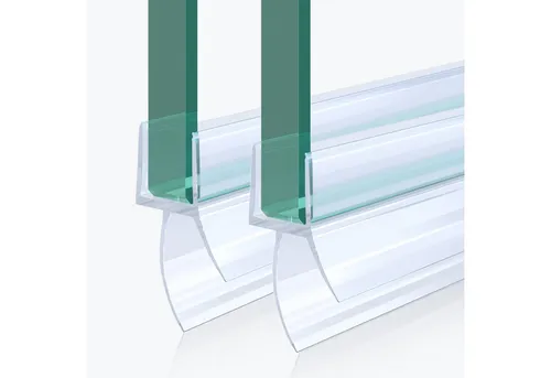 Mai & Mai Duschdichtung PVC Duschtürdichtung für 6mm Glasstärke Ersatzdichtung für Duschtüren, L: 60 cm