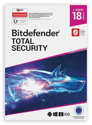 Bitdefender Total Security 1 Gerät von Bitdefender