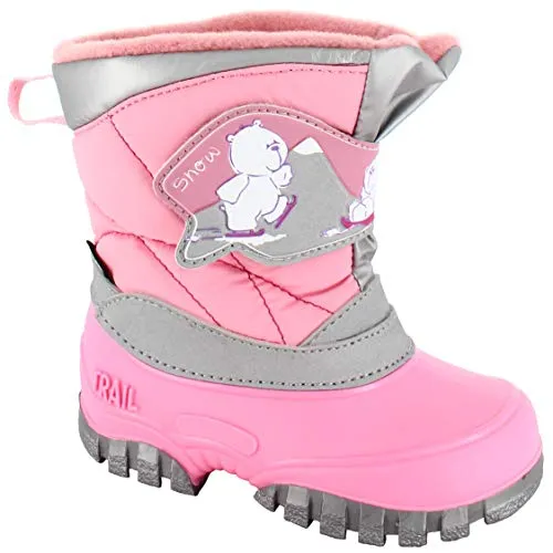 Spirale Mädchen Trolly Snow Boot, Rosa, 24 EU - Wanderschuhe für Mädchen mit warmem Fleecefutter und isolierendem Schaum, ideal für kalte Wintertage und Outdoor-Abenteuer.