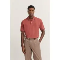 Bugatti Herren Polo mit Kontraststreifen und Bruststickerei