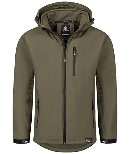 Produktbild Rock Creek Herren Softshell Jacke H-168 Dunkelgrün 4XL