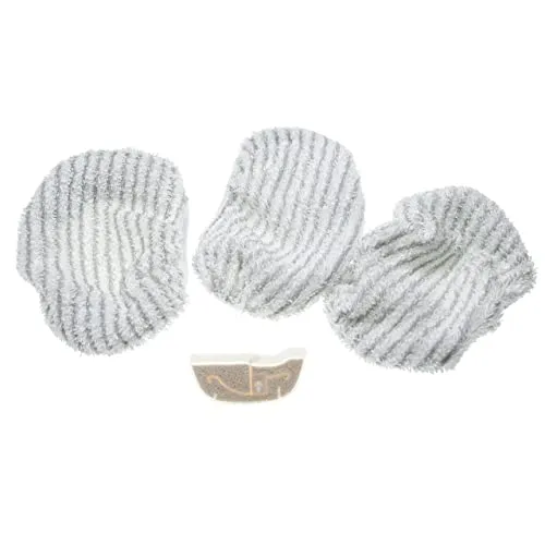 vhbw 4-TLG. Set kompatibel mit Rowenta Steam Power RY6537 Dampfreiniger - Anti-Kalk-Kassette + Mikrofaser-Wischbezug