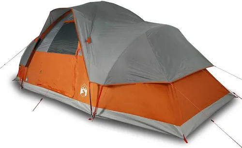 vidaXL Kuppel-Familienzelt für 9 Personen - Wasserdicht und komfortabel - Zelte für 9 Personen, wasserdichtes Design mit abnehmbarem Überzelt für optimalen Wetterschutz und Insektenschutz, ideal für Familienabenteuer.