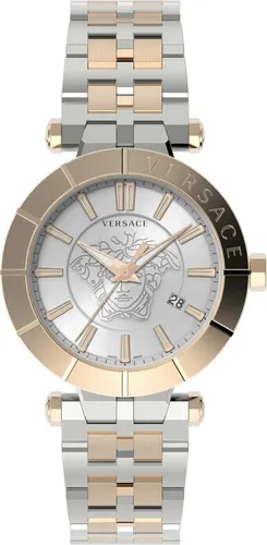 Versace V-Race Herren Chronograph Armbanduhr - Elegante Herren Armbanduhr mit Quarzwerk, Saphirglas und bis zu 5 ATM wasserdicht. Ideal für stilbewusste Männer, die Funktionalität und Design schätzen.