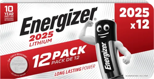 ENERGIZER® CR2025 Lithium Batteries 3V 12 Batterien