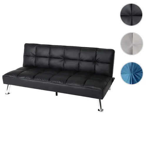 Mendler Sofa HWC-K21, Klappsofa mit Schlaffunktion - Sofa & Couch mit dreistufig verstellbarer Rückenlehne und 15 cm dicker Polsterung, ideal für entspannte Fernsehabende und als Schlafgelegenheit.