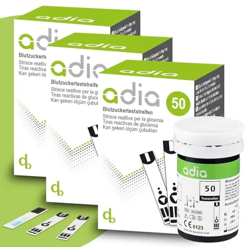 adia Blutzuckerteststreifen 150 Stück