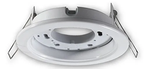 LED Einbaustrahler GX53 230 V weiss - Einbauleuchte Spot Strahler für GX53 LED Leuchtmittel - Deckeneinbaustrahler Deckeneinbauspot Einbauspot für Deckenmontage