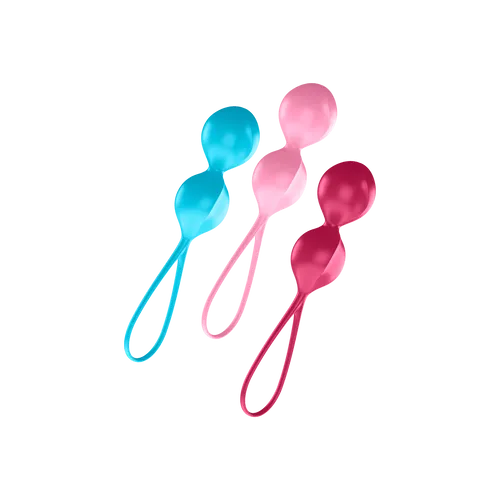 Satisfyer 'V Balls' mit Vibration, Liebeskugeln, Beckenbodentrainer  - (3 Stück)