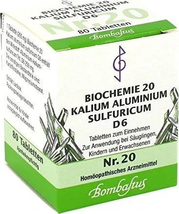 BIOCHEMIE 20 Kalium aluminium sulfuricum D 6 Tabl. 80 St