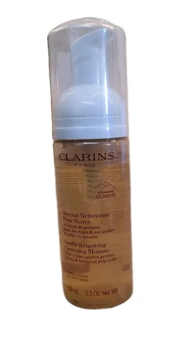 Clarins Gentle Renewing Cleansing Mousse 150 ml - Gesichtsreinigung Mousse mit Alpenkräutern und AHA-Fruchtsäuren für sanfte Reinigung und exfolierende Wirkung, ideal für strahlende Haut.