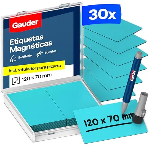 GAUDER Magnetetiketten beschreibbar von GAUDER