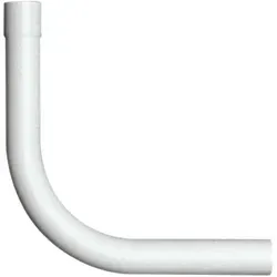 tecuro 90° Spülrohrbogen Ø 28 mm für WC-Druckspüler - Kunststoff weiß