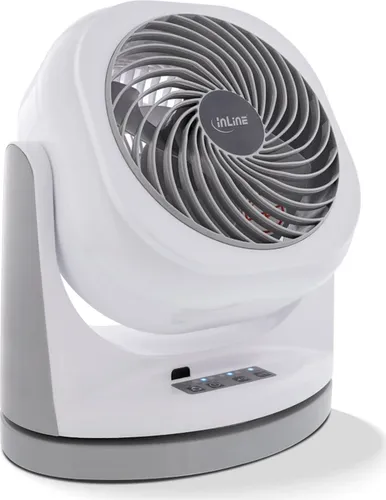 InLine SmartHome Ventilator rotierend, weiß - Ventilatoren: Intelligenter Raumklimagerät mit rotierender Funktion für optimale Luftzirkulation und angenehmes Raumklima.