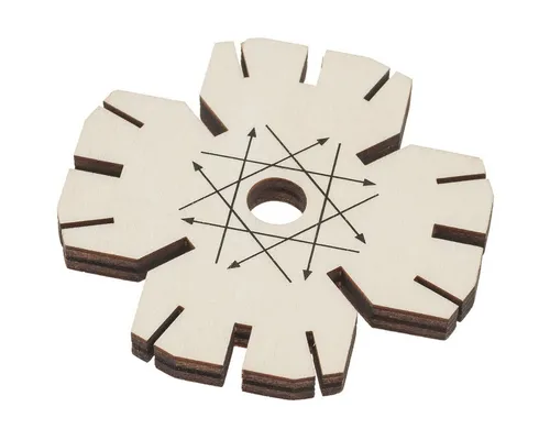 matches21 HOME & HOBBY Knüpfblüte Basteln Armbänder Holzbaukasten