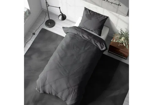 TRENDBUY24 Bettwäsche Renforce Baumwolle Bettwäsche Uni 135 155 Baumwolle, 2 teilig