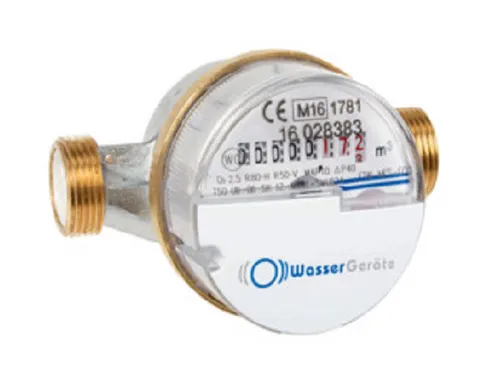 Wasserzähler Wasseruhr Kalt/Warm 1/2