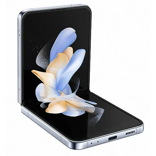 Samsung Galaxy Z Flip4 (256GB) Blue - Faltbares Smartphone mit FlexCam für kreative Fotos, wasserdicht und leistungsstarker Akku