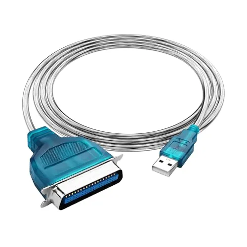 SinLoon USB auf Parallel IEEE 1284 CN36 Drucker-Adapterkabel, Paralleldruckerkabel, für Drucker (1.4m/4.6FT)