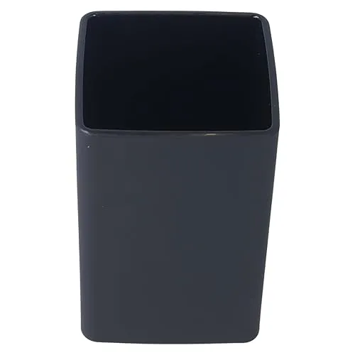 PARSA Beauty Premium Zahnputzbecher schwarz - rutschfestes Design für Zahnbürsten und Zahnpasta - langlebig & hygienisch, perfekt für Badezimmer