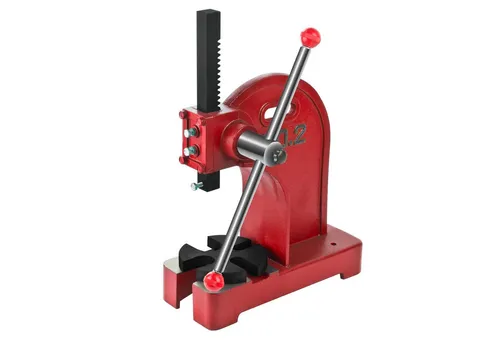 Drehdornpresse 2 t - Handhebelpresse für Buchsen und Lager - Pressen & Bördelmaschinen - Robuste manuelle Drehdornpresse, ideal für präzises Arbeiten in Werkstätten, Gewicht: 28,2 kg.