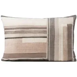 Gözze Kissenbezug Luna 35 x 55 cm Polyester Grau Stein