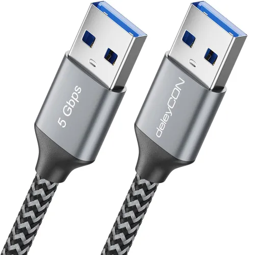 2m USB 3.0 Kabel Datenkabel Ladekabel 15W 3A 5Gbit/s A-Stecker auf A-Stecker