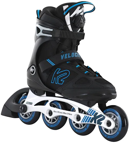 K2 VELOCITY 84 BOA Inline Skate - 45 - Inliner für Anfänger bis Fortgeschrittene, mit Boa Verschlusssystem für perfekte Anpassung. Stabilität und Komfort durch Stability Plus Cuff und Aluminium Schiene für effiziente Kraftübertragung.
