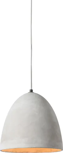 SalesFever Hängelampe 30 cm | Moderne Pendelleuchte aus Beton - Lampen: Stilvolle 1-flammige Hängelampe mit Betonlampenschirm und Metallaufhängung, ideal für moderne Wohnräume und Esstische.