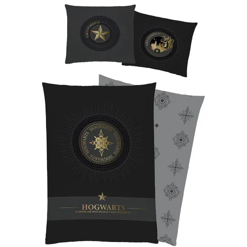 Harry Potter Bettwäsche Witchcraft | 100% Baumwolle - Bettwäsche-Set mit Wendefunktion, ideal für Fans von Hexerei & Zauberei. ÖKOTEX STANDARD 100 zertifiziert, perfekt für Kinder- und Jugendzimmer.