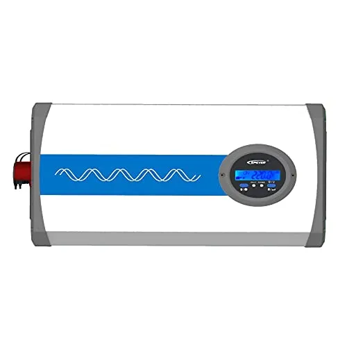 EPEVER IPower-Plus Series IP2000-22 Plus, 2000W 24VDC auf 230VAC reiner Sinus Spannungswandler Wechselrichter mit LCD Display,ideal für Off-Grid Haushaltsnotbeleuchtung, Fahrzeugmontiertes System usw.