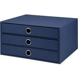 RÖSSLER Schubladenbox Soho navy 1524452903 - Stylische Schubladenbox in Navy, ideal zur Organisation von Büromaterialien und Akten, perfekt für ein aufgeräumtes Arbeitsumfeld.
