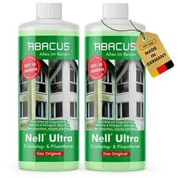 ABACUS® Nell Ultra® Grünbelagentferner 4L + Steinreiniger Extrem 2L - Moosbekämpfung: Effektiver Algenentferner mit Langzeitschutz, entfernt Grünbelag selbsttätig und schützt bis zu 12 Monate.