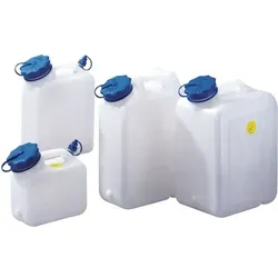 hünersdorff Weithals-Kanister 11 L - Wasserbehälter & -kanister, ideal für Trinkwasser und Lebensmittel. Große Füllöffnung für einfache Handreinigung und praktische Gewindestopfen.
