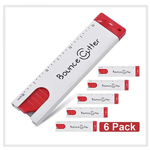 UCEC 6 Stück mini universal Sicherheits-Messer Cuttermesser mit automatischem Klingen-Rückzug, im Taschenformat, für Projekte und Schneiden, Büro, Zuhause, Kunsthandwerk