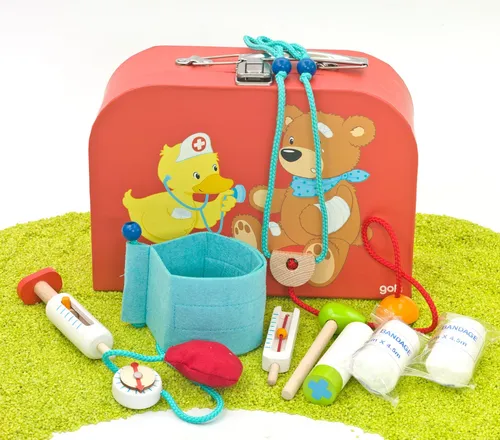 Gollnest & Kiesel Arzt-Kostüm mit Koffer für Kinder - Sonstige Spielwaren, inkl. Spritze und Stethoskop für kreatives Rollenspiel, perfekt für kleine Ärzte ab 3 Jahren.