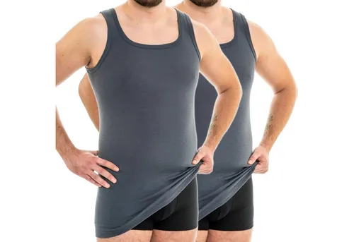 HERMKO Achselhemd 63027 2er Pack Herren Funktionsunterhemd extralang