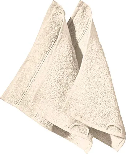 Erwin Müller Seiftuch Karlsruhe 2er- Pack 100% Baumwolle Natur Größe 30x30 cm - extrem saugstark, leicht, flauschig weich, hautschmeichelnd (weitere Farben)