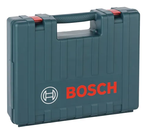 Bosch Accessories 2605438170 Maschinenkoffer - Werkzeugkoffer aus leichtem Kunststoff, ideal für die sichere Aufbewahrung und den Transport von Bosch Elektrowerkzeugen wie Winkelschleifern.